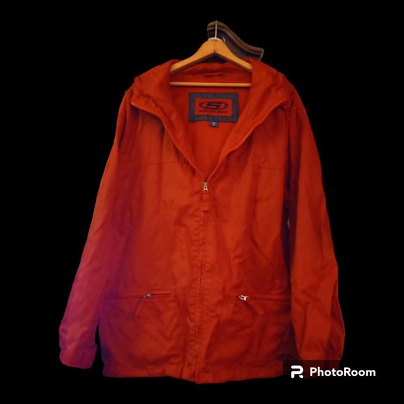 Structure Men's Full Zip Windbreaker/ Rain Wind Jacket Mesh Lined Hood Size M - Picture 1 of 6